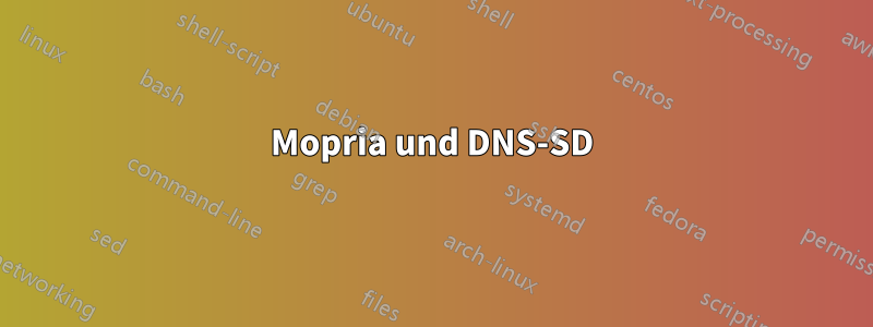 Mopria und DNS-SD