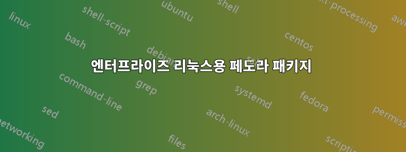 엔터프라이즈 리눅스용 페도라 패키지