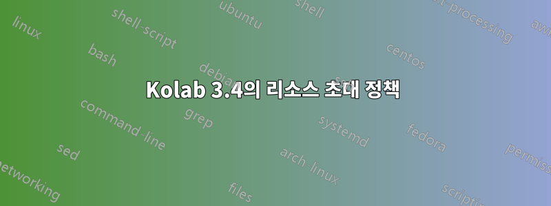 Kolab 3.4의 리소스 초대 정책