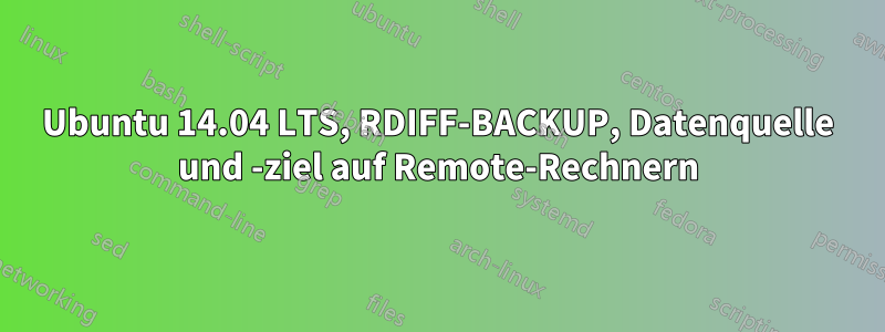 Ubuntu 14.04 LTS, RDIFF-BACKUP, Datenquelle und -ziel auf Remote-Rechnern