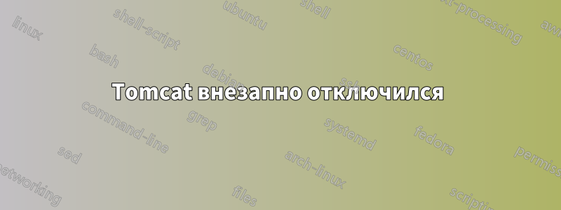 Tomcat внезапно отключился