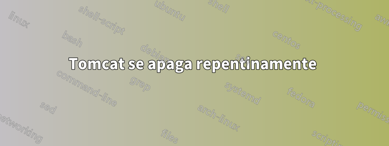 Tomcat se apaga repentinamente