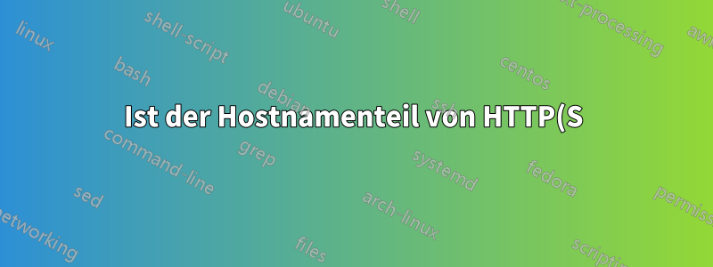 Ist der Hostnamenteil von HTTP(S)-URLs wirklich nicht groß-/kleinschreibungsabhängig?
