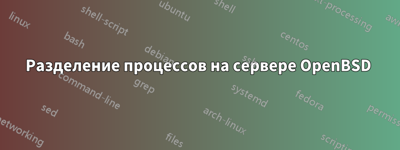 Разделение процессов на сервере OpenBSD