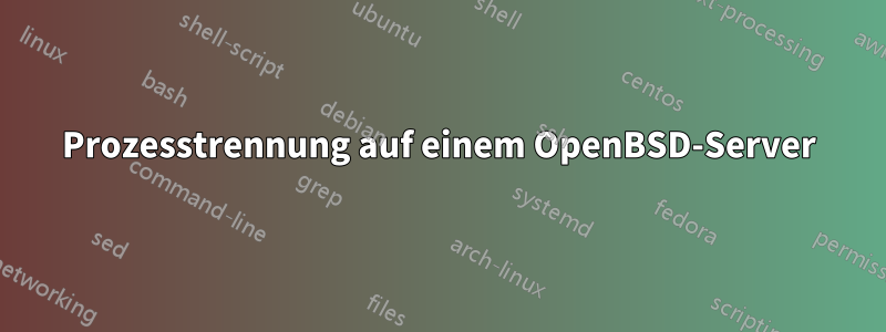 Prozesstrennung auf einem OpenBSD-Server
