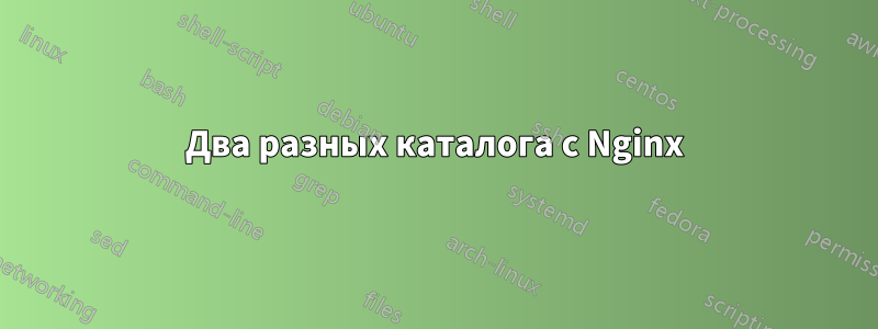 Два разных каталога с Nginx