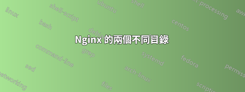 Nginx 的兩個不同目錄