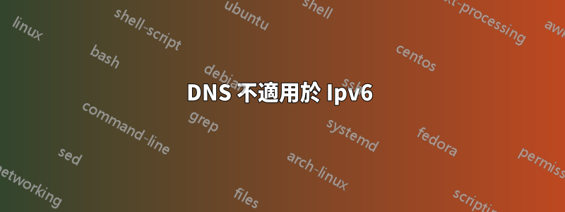 DNS 不適用於 Ipv6