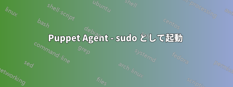 Puppet Agent - sudo として起動