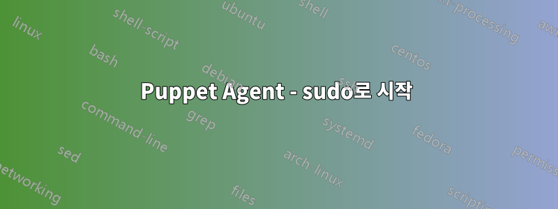 Puppet Agent - sudo로 시작