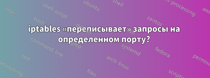 iptables «переписывает» запросы на определенном порту?