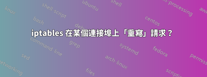 iptables 在某個連接埠上「重寫」請求？