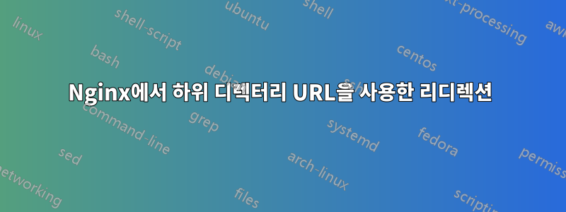 Nginx에서 하위 디렉터리 URL을 사용한 리디렉션