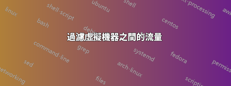 過濾虛擬機器之間的流量