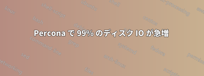 Percona で 99% のディスク IO が急増