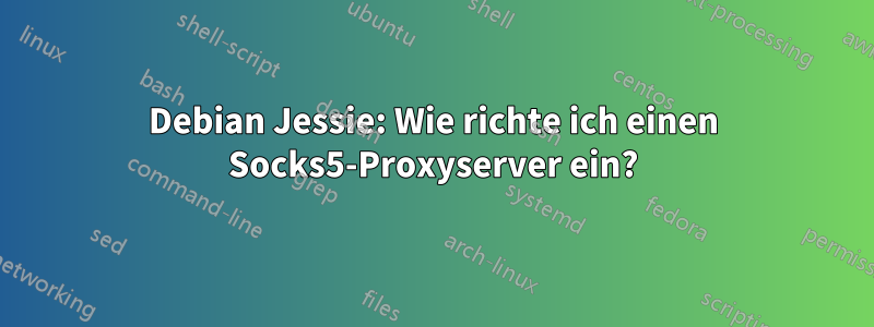 Debian Jessie: Wie richte ich einen Socks5-Proxyserver ein?