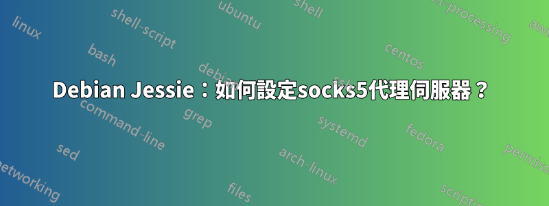 Debian Jessie：如何設定socks5代理伺服器？