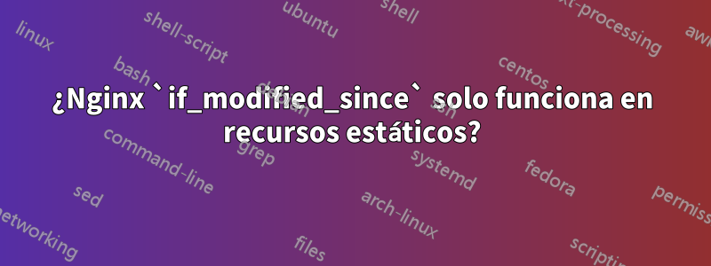 ¿Nginx `if_modified_since` solo funciona en recursos estáticos?