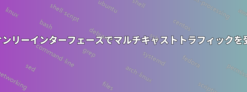 ホストオンリーインターフェースでマルチキャストトラフィックを受信する