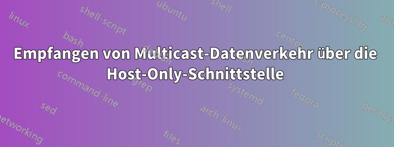 Empfangen von Multicast-Datenverkehr über die Host-Only-Schnittstelle