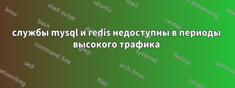 службы mysql и redis недоступны в периоды высокого трафика