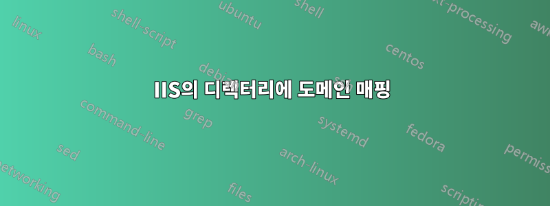 IIS의 디렉터리에 도메인 매핑