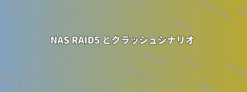 NAS RAID5 とクラッシュシナリオ