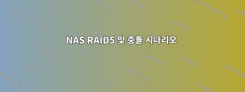 NAS RAID5 및 충돌 시나리오