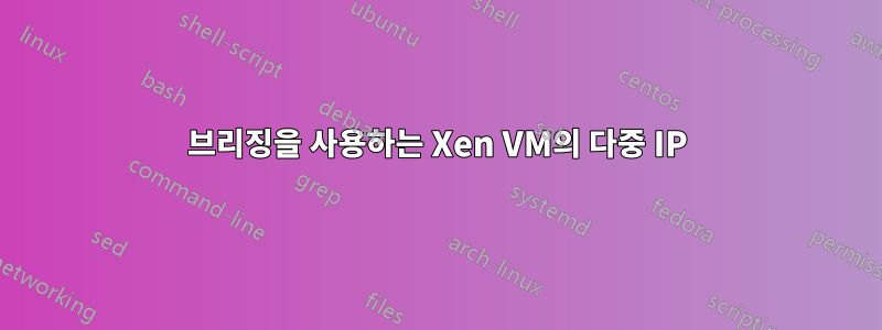 브리징을 사용하는 Xen VM의 다중 IP