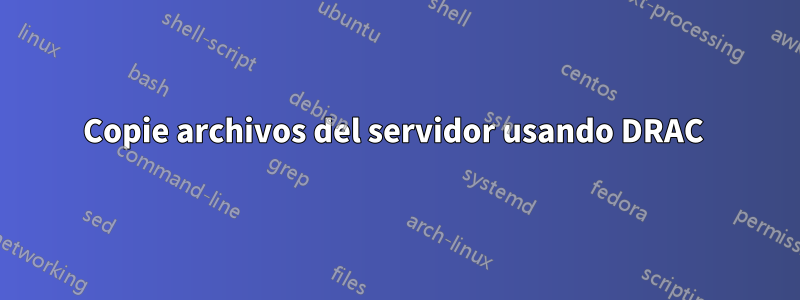 Copie archivos del servidor usando DRAC 