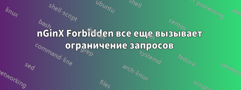 nGinX Forbidden все еще вызывает ограничение запросов