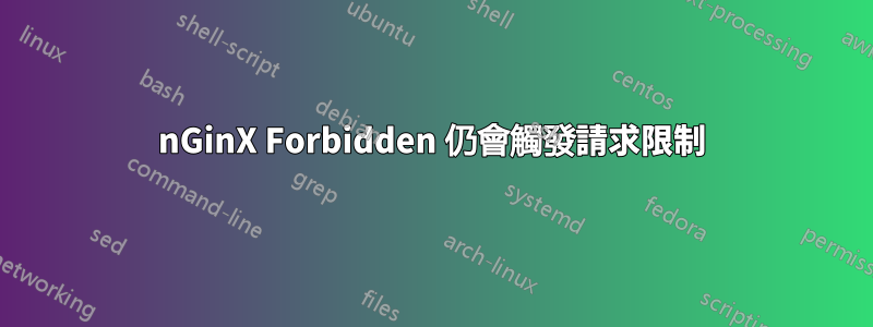 nGinX Forbidden 仍會觸發請求限制