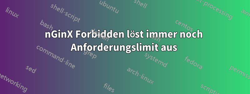 nGinX Forbidden löst immer noch Anforderungslimit aus