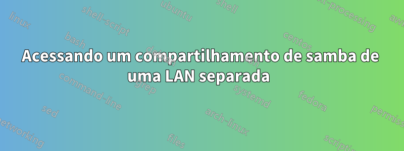 Acessando um compartilhamento de samba de uma LAN separada 