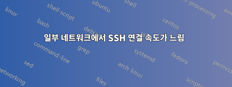 일부 네트워크에서 SSH 연결 속도가 느림 