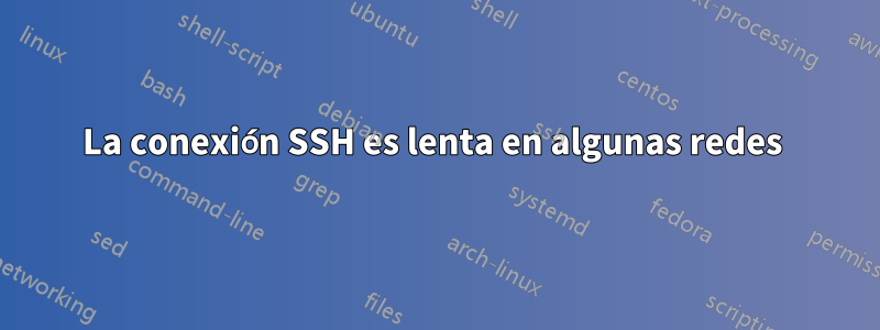 La conexión SSH es lenta en algunas redes 