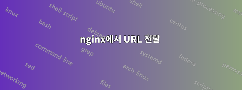 nginx에서 URL 전달