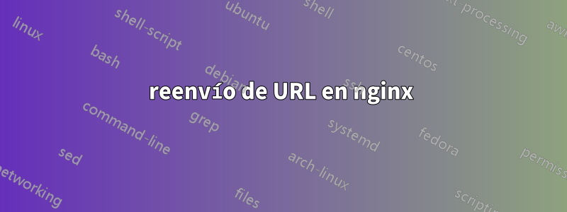 reenvío de URL en nginx