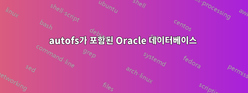 autofs가 포함된 Oracle 데이터베이스