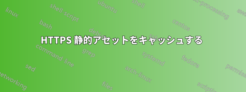 HTTPS 静的アセットをキャッシュする