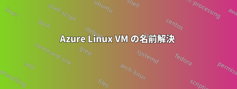 Azure Linux VM の名前解決