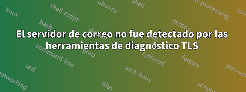 El servidor de correo no fue detectado por las herramientas de diagnóstico TLS