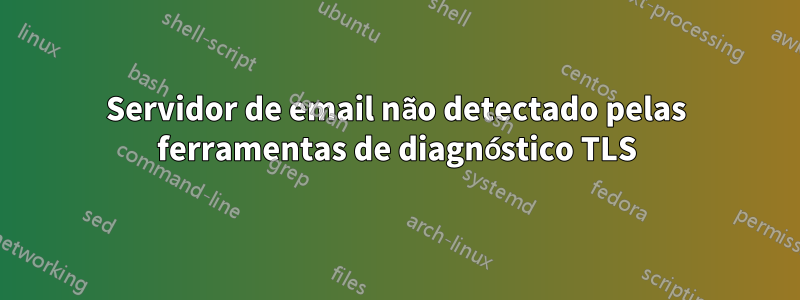 Servidor de email não detectado pelas ferramentas de diagnóstico TLS