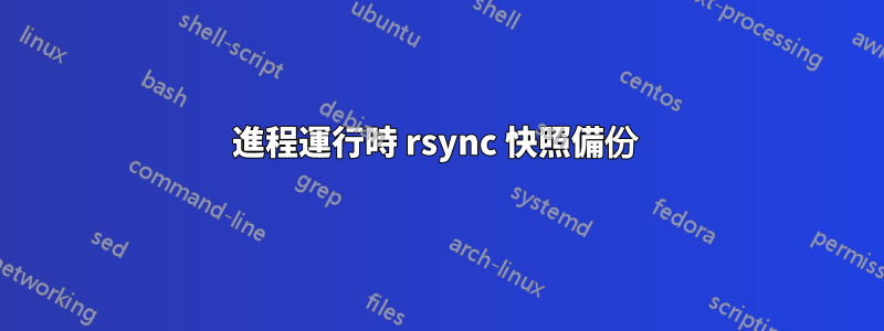 進程運行時 rsync 快照備份 