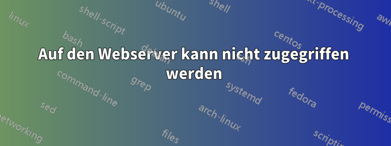 Auf den Webserver kann nicht zugegriffen werden