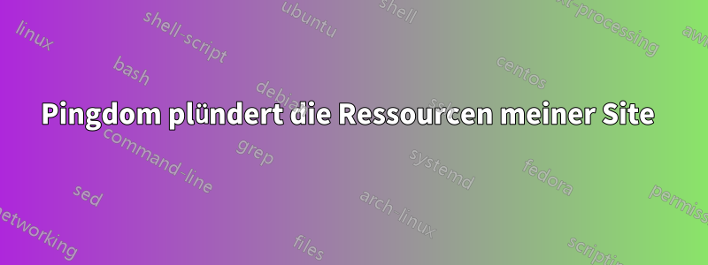 Pingdom plündert die Ressourcen meiner Site 