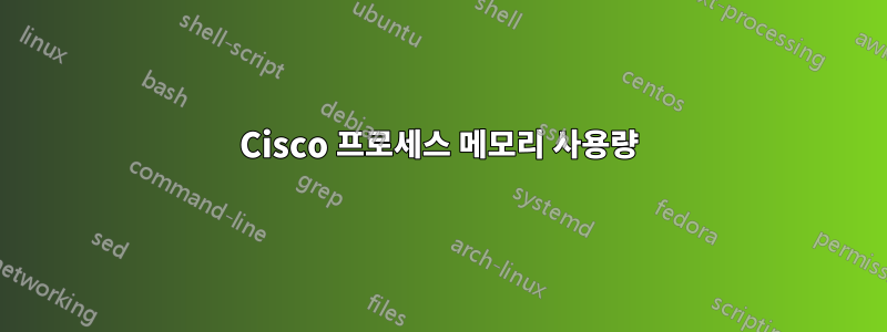 Cisco 프로세스 메모리 사용량