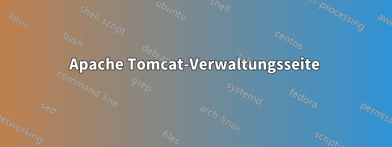Apache Tomcat-Verwaltungsseite