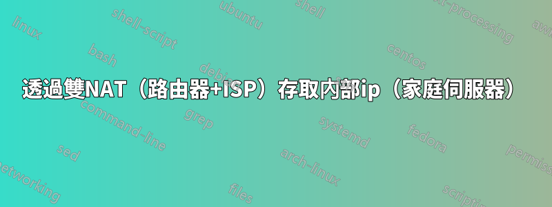 透過雙NAT（路由器+ISP）存取內部ip（家庭伺服器）
