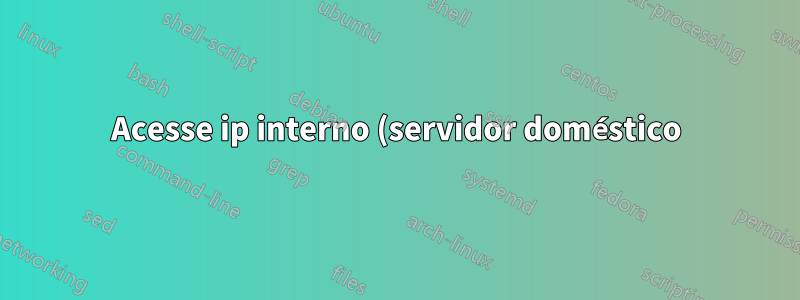 Acesse ip interno (servidor doméstico) através de NAT duplo (roteador + ISP)